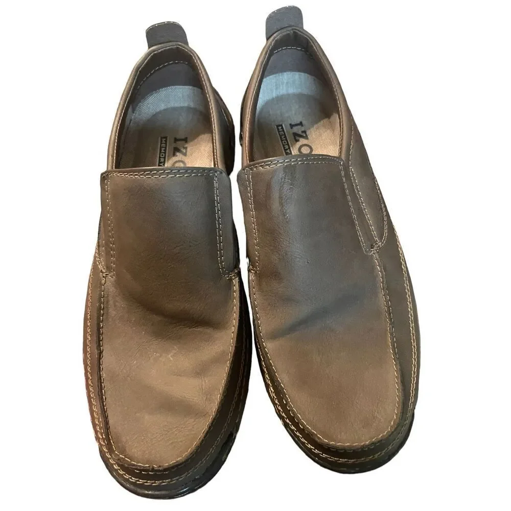 NWOT IZOD Men's Thomas Slip-On Memory Foam Loafer Casual Flat Shoes Size 8M